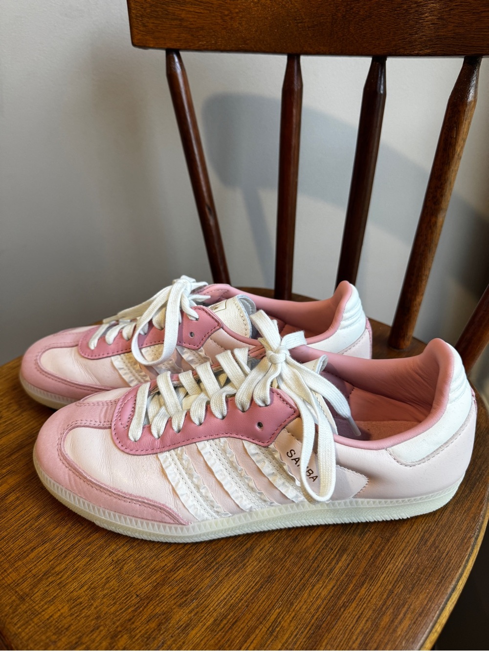 Adidas Samba OG Ruffle Stripes Pink – Women’s 7.5